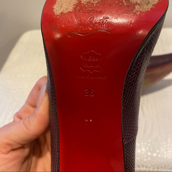 Christian Louboutin Karung Pointed Toe Pumps Authentic Size 36 - Picture 5 of 6